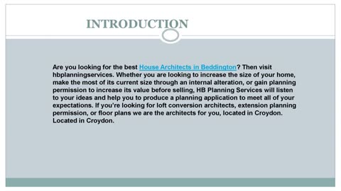 Looking for the best House Architects in Beddington