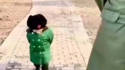 Hilarious little kids imitating people walking