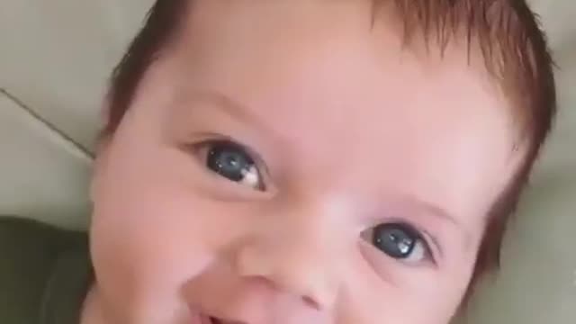 Baby with big eyes