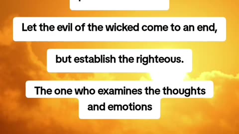 Psalms 7 verse 9