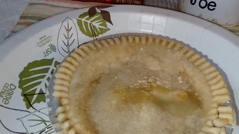 Eating Banquet Chicken Pot Pie, Dbn, MI, 7/31/24