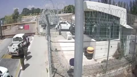 Footage from the security cameras of the moments of neutralizing the terrorist, a