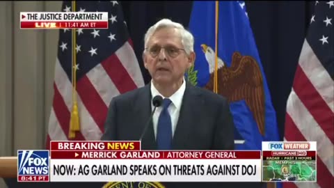 AG Garland speaks about threats to the DOJ