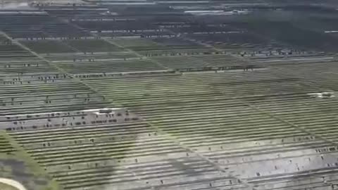 Hail storm in Texas, destroys acres of solar panels.