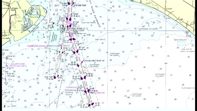 Close call on a Great Lakes freighter