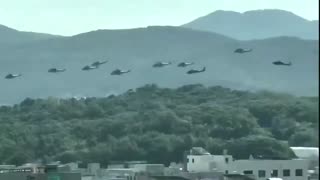 South Korean armed helicopters reportedly gathering towards the 38th parallel