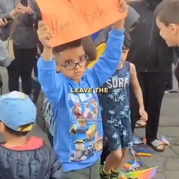 Muslim kids have had enough with “Pervert Pride” in Canada. Stomping on their flags.