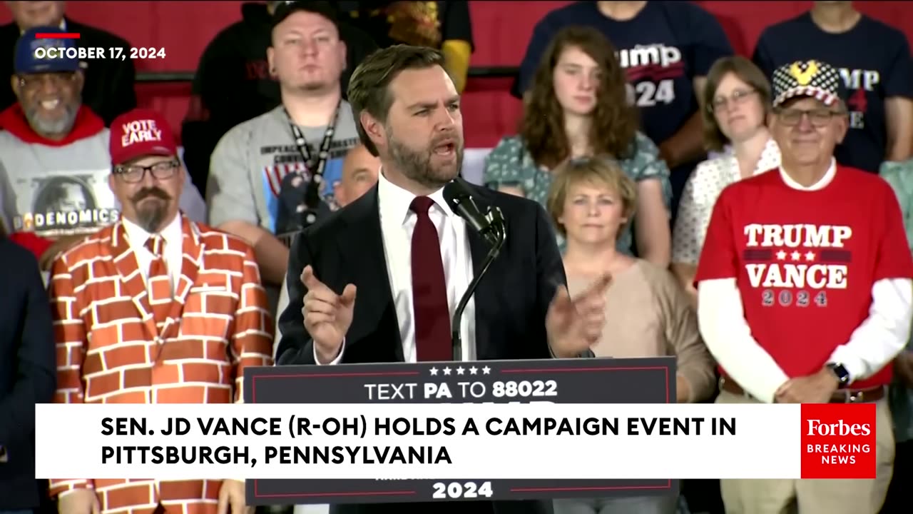 'Don't Trust The Fake Kamala Harris On The Campaign Trail'- JD Vance Hits VP On Fracking At PA Rally