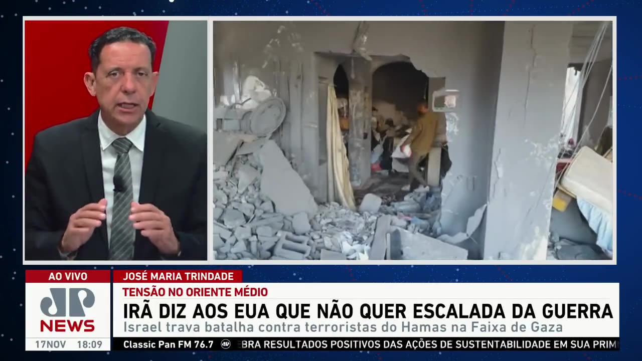 Irã diz aos EUA que não quer escalada da guerra