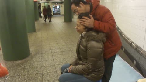 Luodong Massages Mature Black Woman In Subway Station