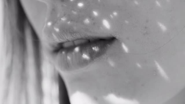 White beauty with dark spots