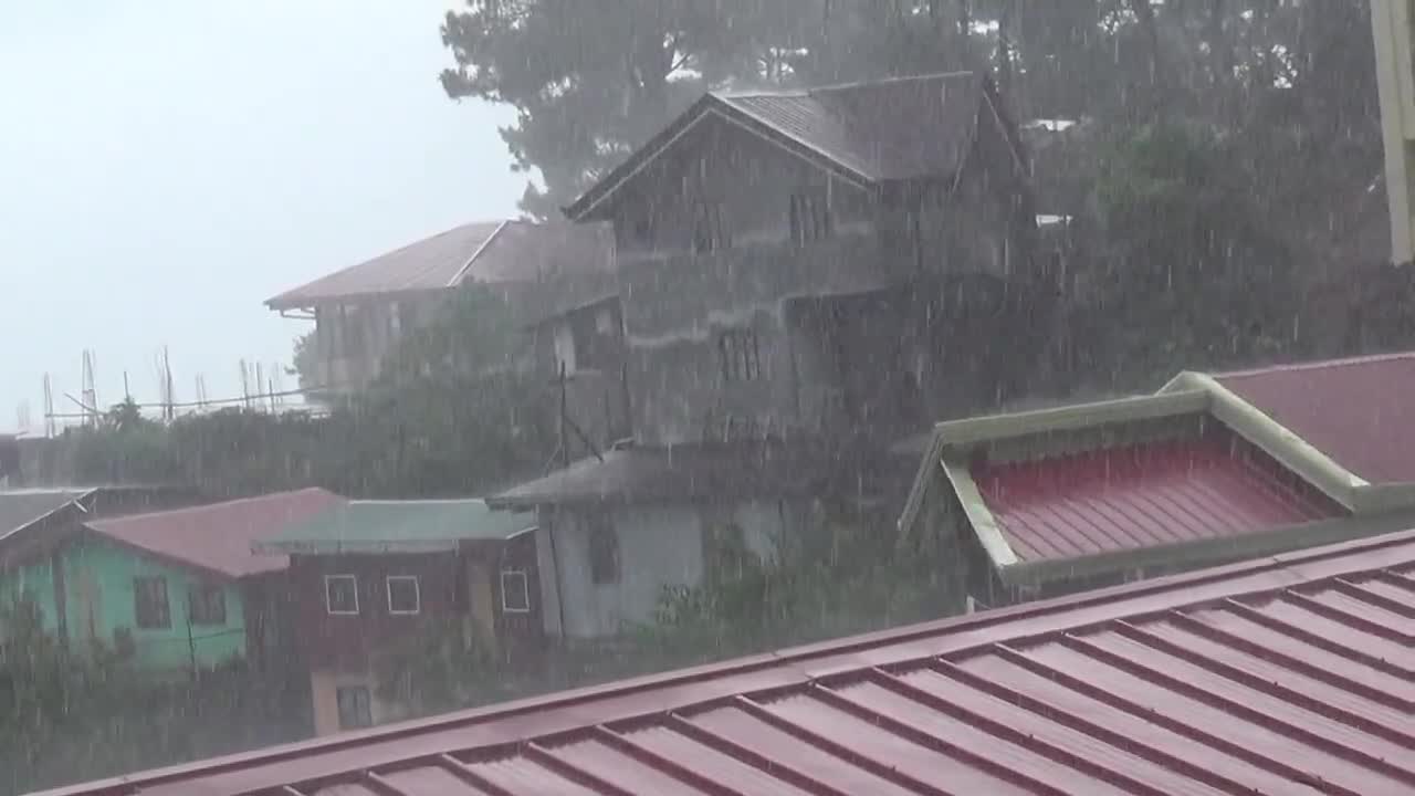 Sound Recording Beautiful Nature Scenery-Night Raining