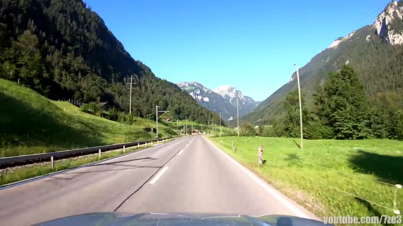 DRIVING IN SWITZERLAND .. WHAT A BEAUTIFUL COUNTRY