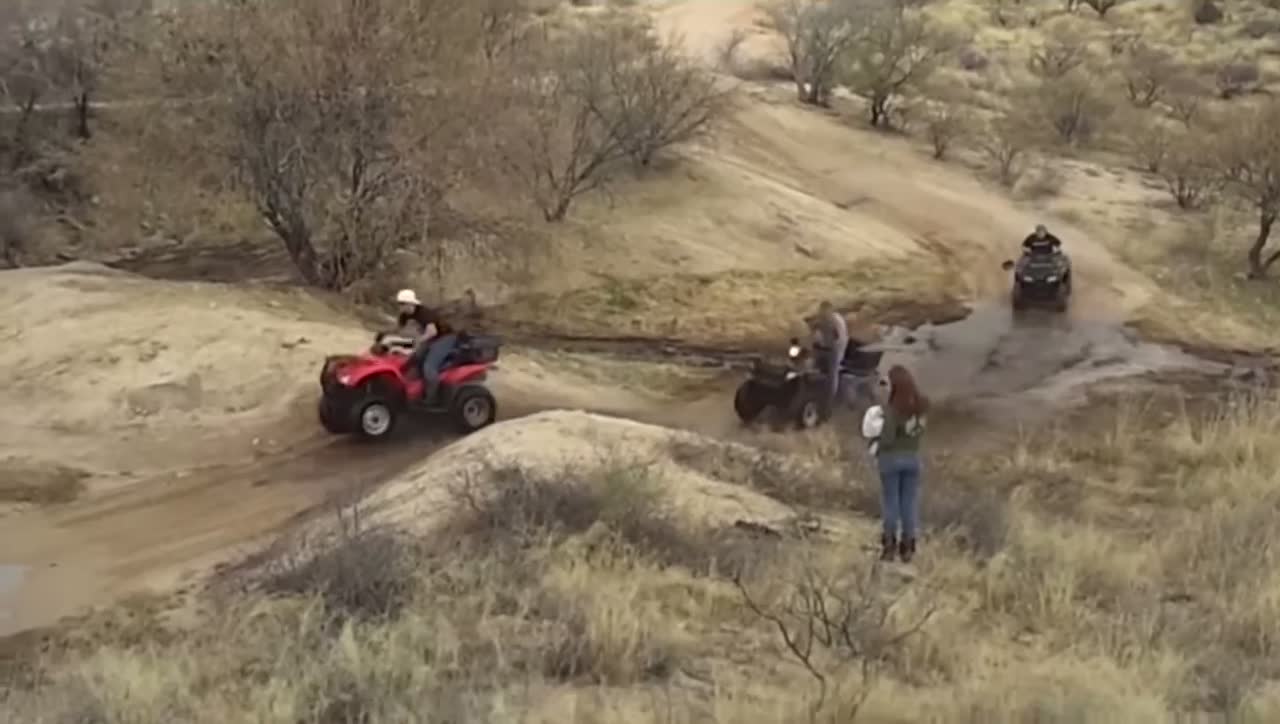 atv ride ends with a funny fail