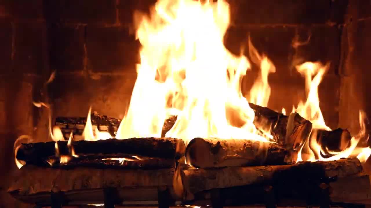 🔥 The Best Burning Fireplace with Crackling Fire Sounds 🔥