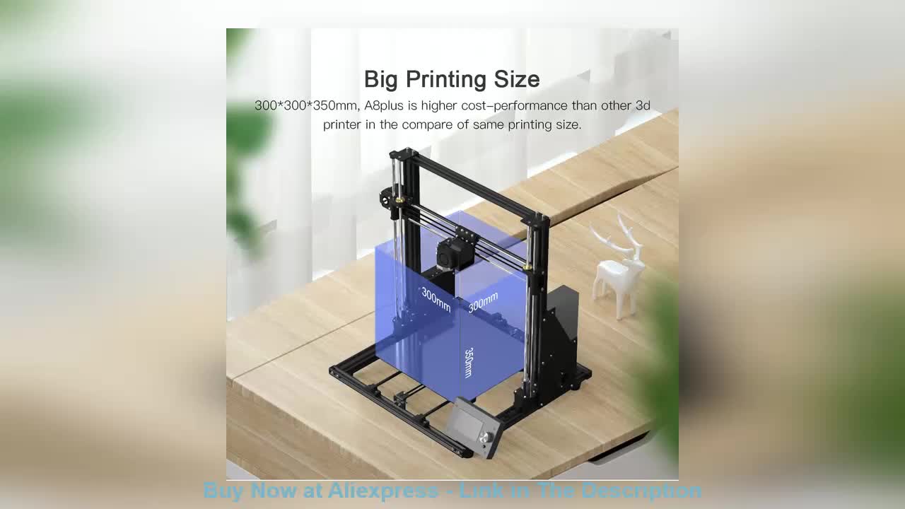 ☘️ Big DIY FDM 3DPrinter Anet A8 Plus High Precision All Metal Desktop Impresora 3D With Open Source