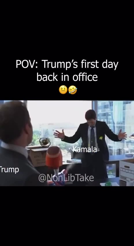 First day of Trump back in office! HAHAHA