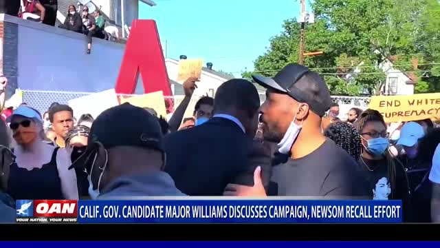 Calif. Gov. candidate Major Williams discusses campaign, Newsom recall effort