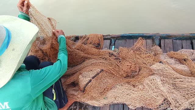 Catching Fish by Trap in Vietnam