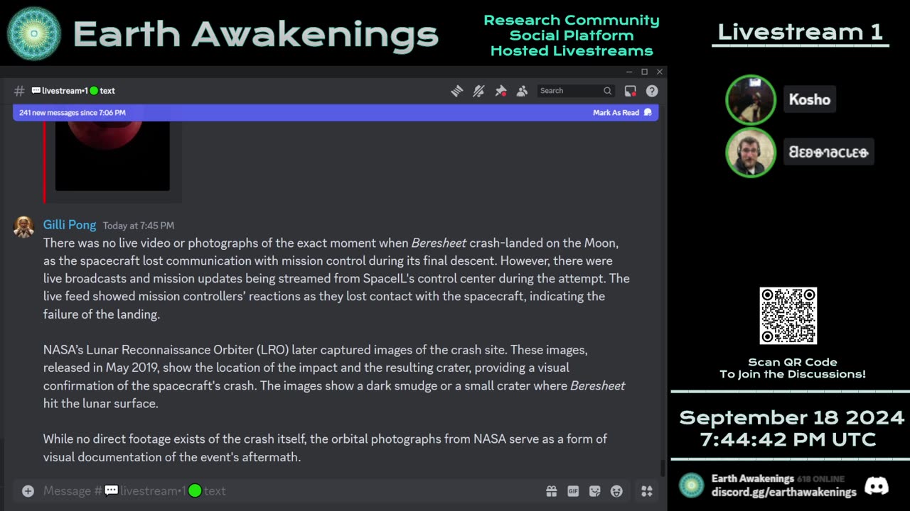 Earth Awakenings - Livestream 1 - #1872