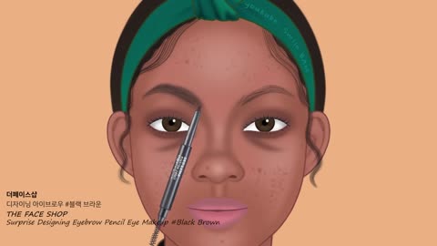 ASMR - BLACK BEAUTY MAKEUP ANIMATION - MAKEUP FOR DARK SKIN