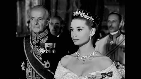 Audrey Hepburn Roman Holiday 1953 Palace Scene 4k