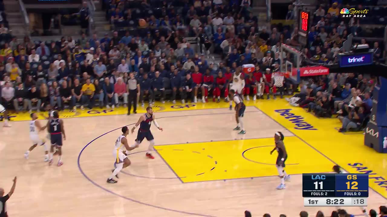 NBA - Routine procedure for Steph pulling up from DEEP 🎯