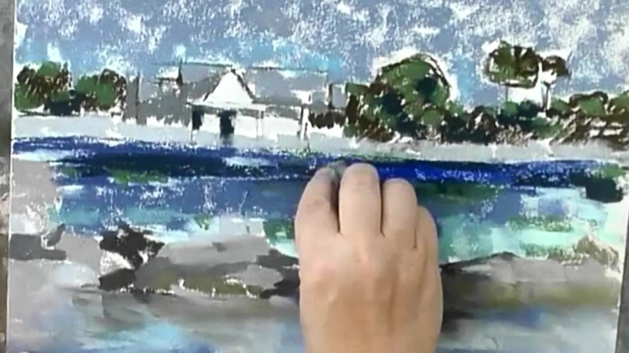 anfitiart - timelapse painting pastel drawing