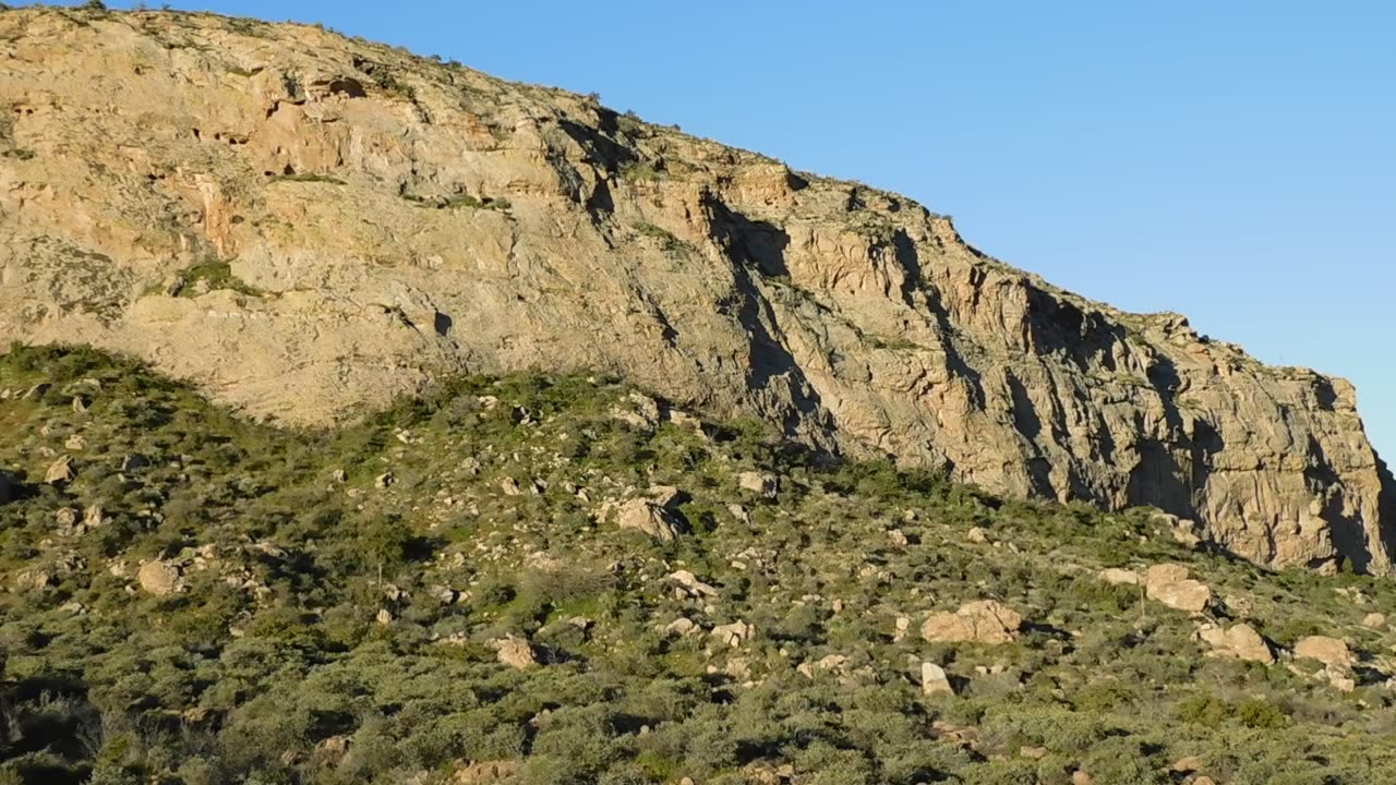 The West Face of 'The Outcrop' - Desert Landscape