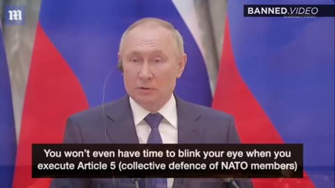 Watch Vladimir Putin Threaten Nuclear War in Europe