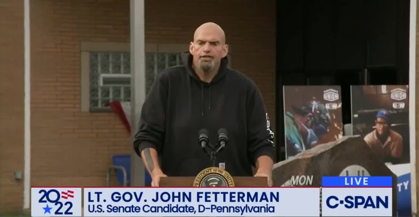 John Fetterman STRUGGLES to Get Through Speech