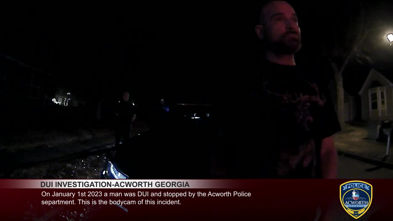 Bodycam Footage: Acworth Georgia DUI Stop - Drunk Driver Caught on New Year’s Day