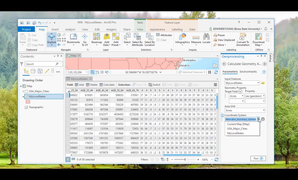 Working with Attribute Tables in ArcGIS Pro