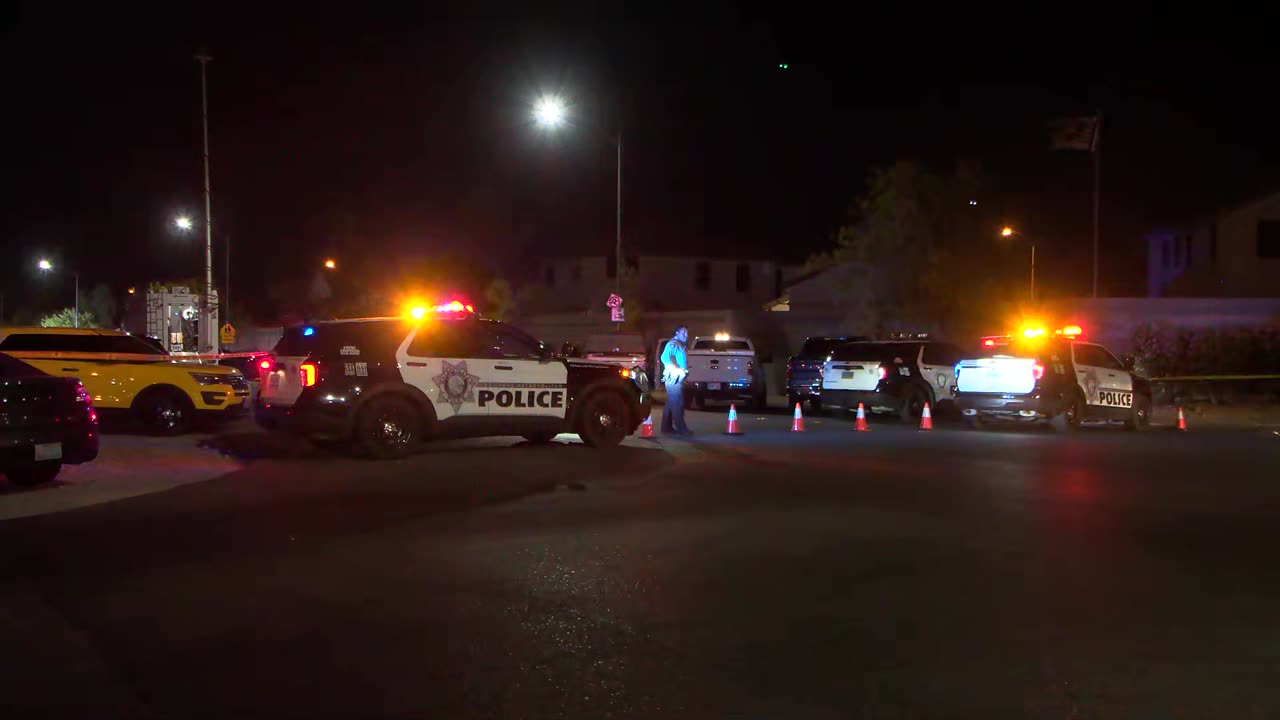 Las Vegas police investigate officer-involved-shooting in northwest valley