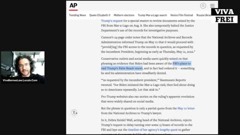 AP Fake Fact Check - Biden KNEW ABOUT TRUMP RAID? Viva Clip