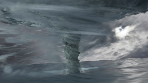 Tornado at Sea Blender Animation Loop (Tutorial in Description)