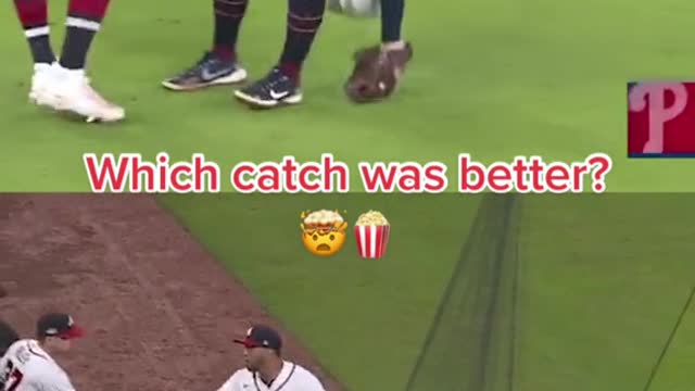 THESE BRAVES CATCHES 🔥🔥 @brwalkoff (via @Atlanta Braves)