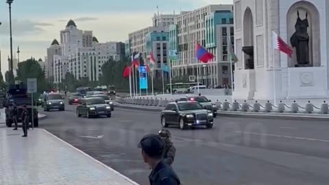Russia's President Vladimir Putin & team in Astana, Kazakhstan 🇰🇿