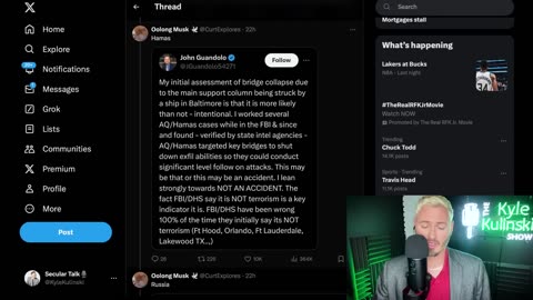 Idiots Blame Bridge Collapse On HAMAS & Immigration _ The Kyle Kulinski Show
