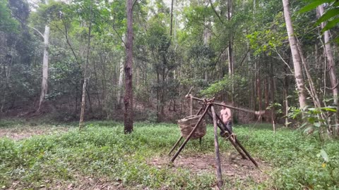 Primitive Technology Rock-Throwing Catapult (Trebuchet)