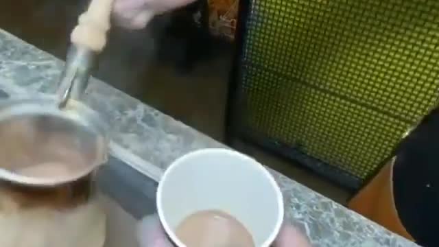 Boiling TURKISH Coffee using sand - Turkish Cofee