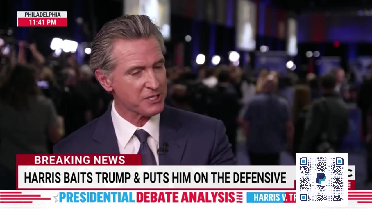 Gavin Newsom Thinks Kamala Destroyed Trump