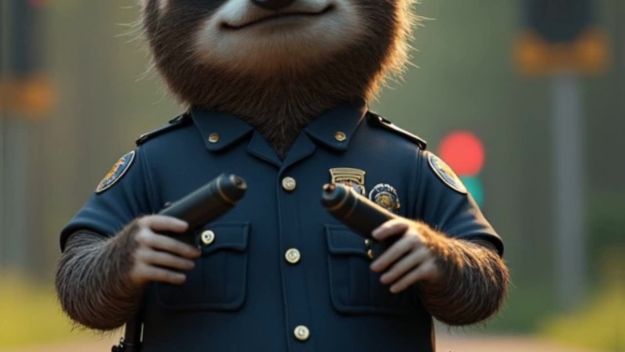 Officer Maxwell The Sloth Police Hero