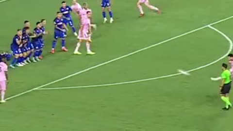 Lionel Messi first goal for inter miami.