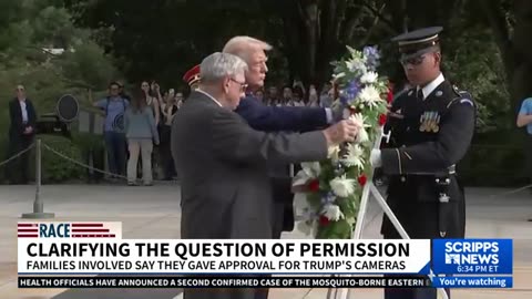 Veteran groups criticize Trump for “politicking” at Arlington National Cemetery