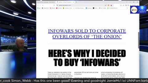 Irony - Alex Jones & InfoWars are now owned by Globalists!