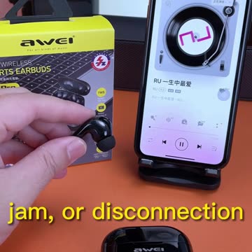 Awei T1 Pro TWS Wireless Earbuds Bluetooth 5.3 Earphone Deep Bass Earphones Sport