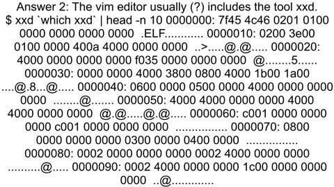 Commandline hexdump with ASCII output