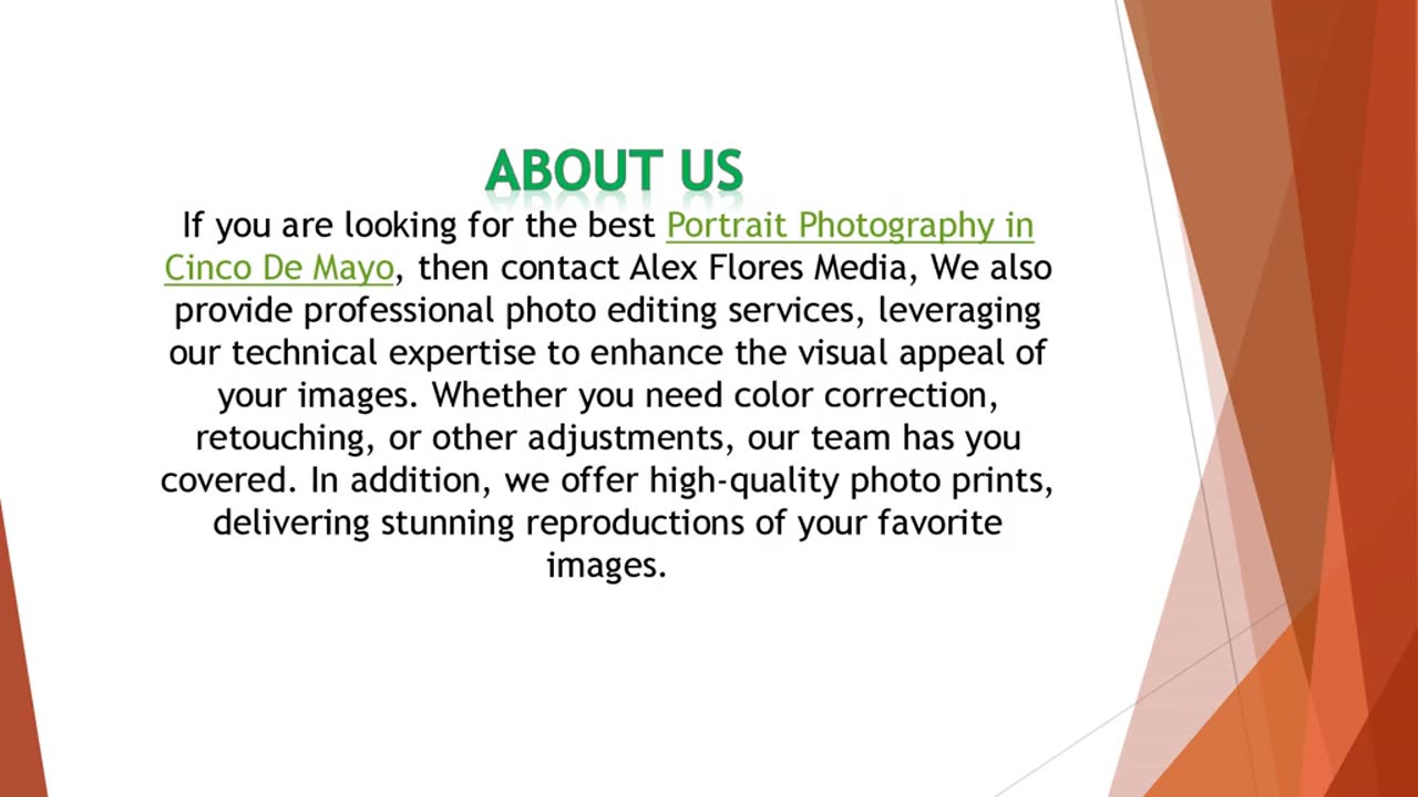 If you are looking for the best Portrait Photography in Cinco De Mayo