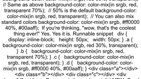 CSS color names alpha transparency